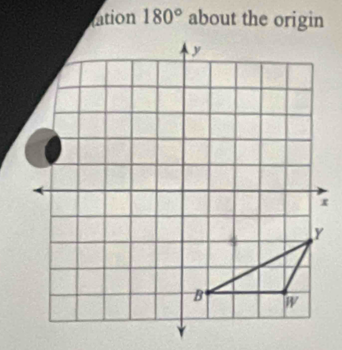 ation 180° about the origin