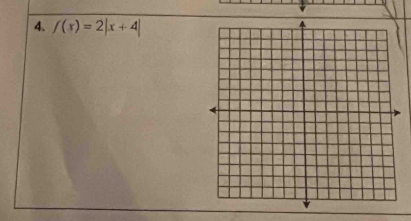 f(x)=2|x+4|