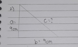 )
a=
c=
9cm
b=9cm