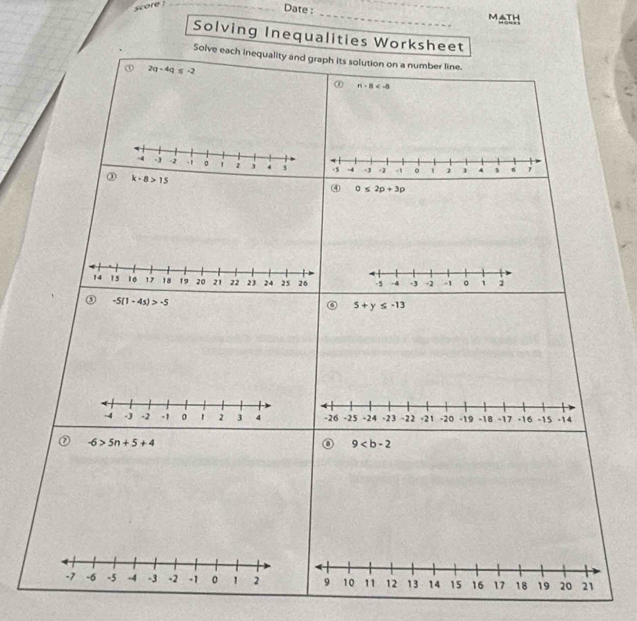 score ?_
Date : _math
Solving Inequ