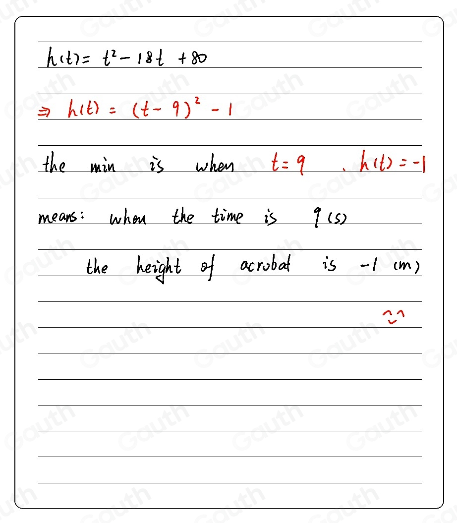 Solved: An acrobatic performing troupe is attempting to use quadratic ...