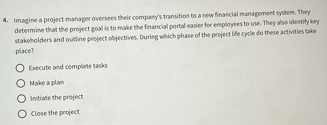 Solved: Imagine a project manager oversees their company’s transition ...