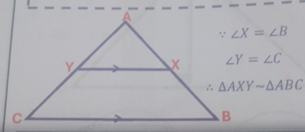 △ AXYsim △ ABC