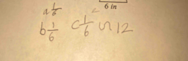 a^(frac 1)6
b 1/6  C^1_6U_12