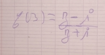 g(3)= (3-i^0)/3+i 