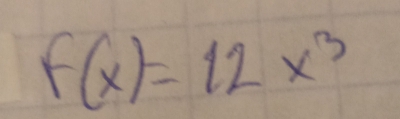 f(x)=12x^3