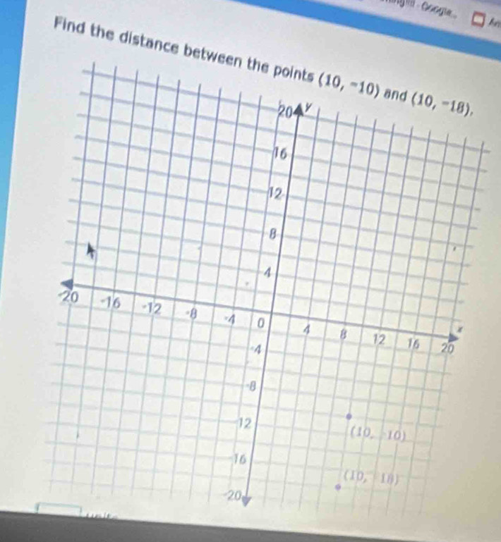 lgla  Googia 
Find the distance betw