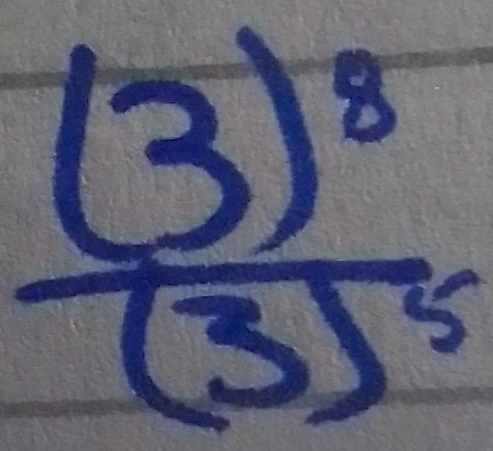 frac (3)^8(3)^5