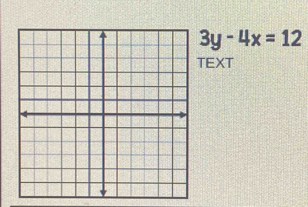 3y-4x=12
TEXT