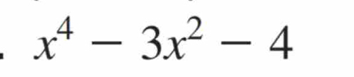 x^4-3x^2-4