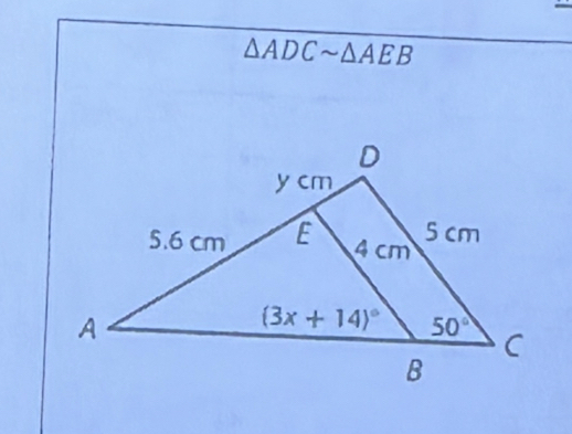 △ ADCsim △ AEB