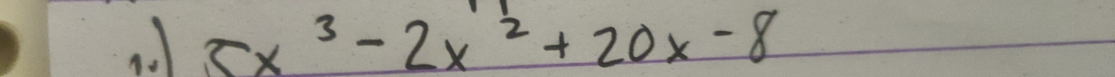 5x^3-2x^2+20x-8