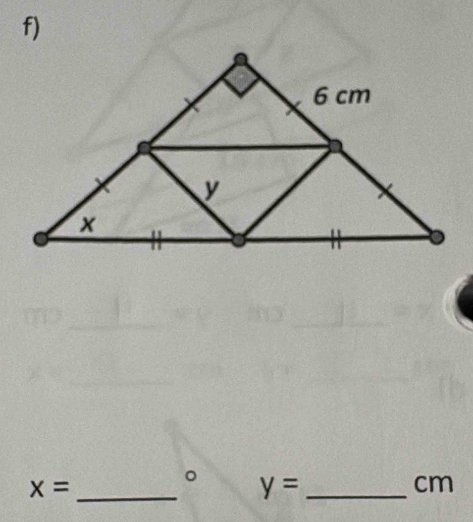 x= _° 
_ y=
cm