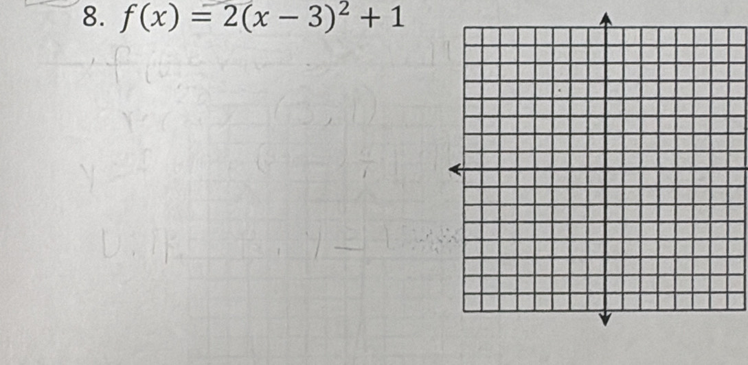 f(x)=2(x-3)^2+1