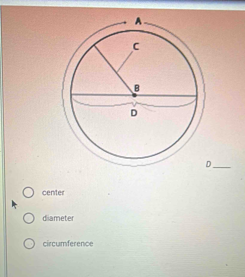 center
diameter
circumference