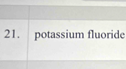 potassium fluoride