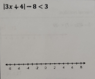 |3x+4|-8<3</tex>