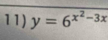 y=6^(x^2)-3x