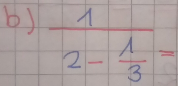 frac 12- 1/3 =