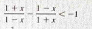  (1+x)/1-x - (1-x)/1+x 