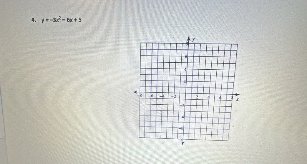 y=-3x^2-6x+5