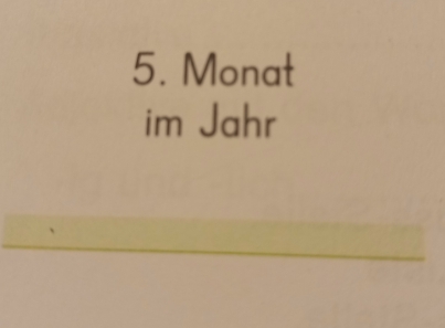 Monat 
im Jahr