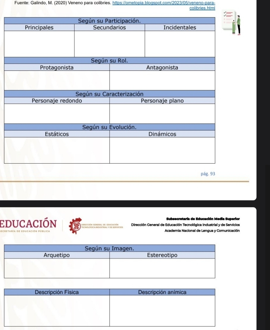 Fuente: Galindo, M. (2020) Veneno para colibries. https://ometopia.blogspot.com/2023/05/veneno-para- 
colibries.html 
pág. 93 
Subsecretaría de Educación Media Superior 
educación dirección geneba Dirección General de Educación Tecnológica Industrial y de Servicios 
Academia Nacional de Lengua y Comunicación