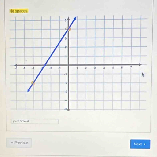 y=(3/2)x+4
Previous 
Next *