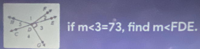 if m<3=73 , find m .