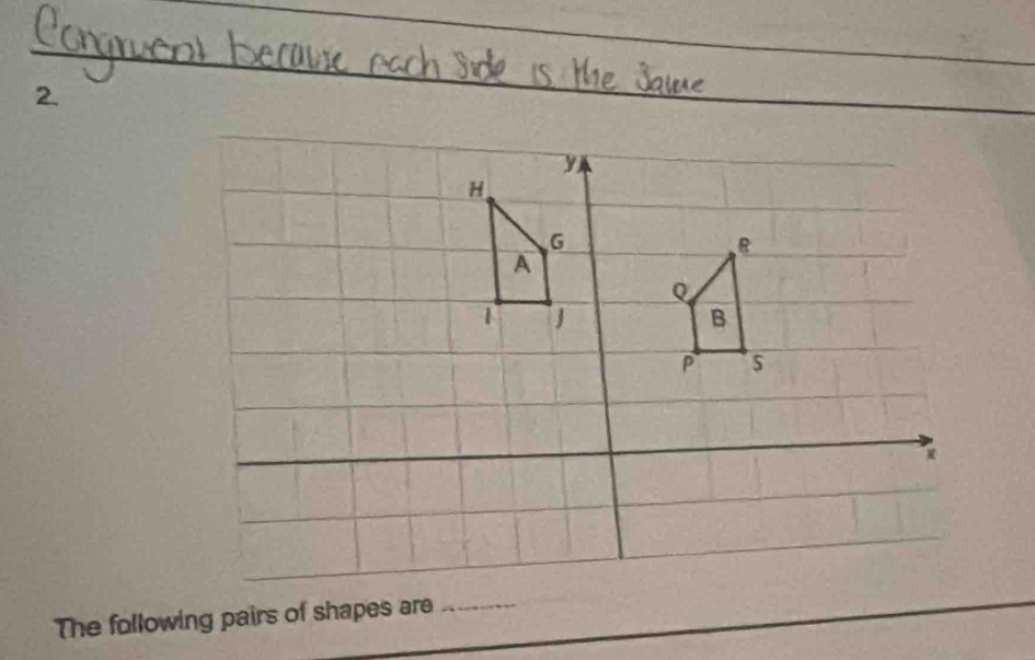 The following pairs of shapes are_