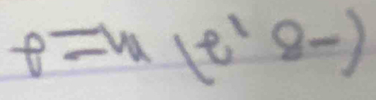 p=ln (e^18-)