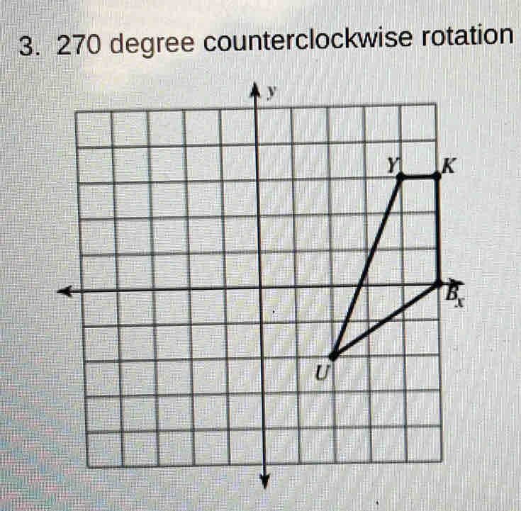 270 degree counterclockwise rotation