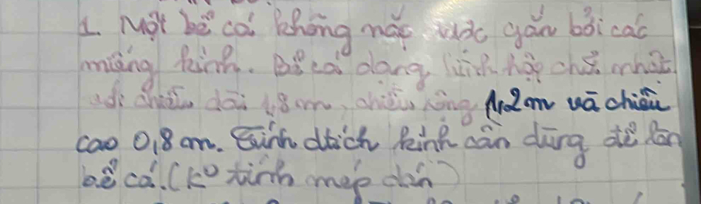 Mot be cai khong mae wdo gan bbicao 
ming kin. Beeà dong is he ché whàt 
dì chii dài àon ch ng Aon wáchǒn 
cao 018am. Einh dtich Rink càn dìng dè lan 
bē ca. (Ke tinn mep dàn)