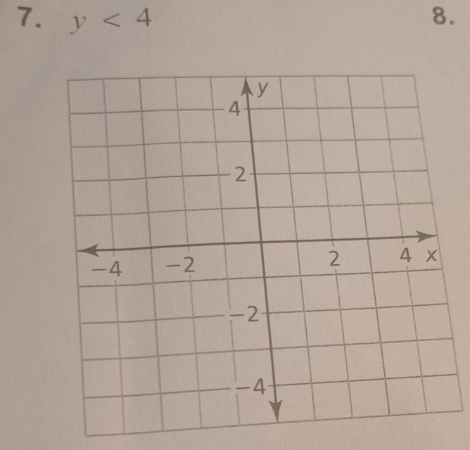 y<4</tex> 8.