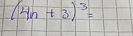 (4n+3)^3=