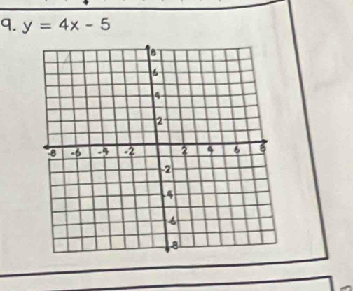 y=4x-5