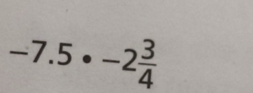 -7.5· -2 3/4 