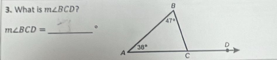 What is m∠ BCD ?
_ m∠ BCD=
。