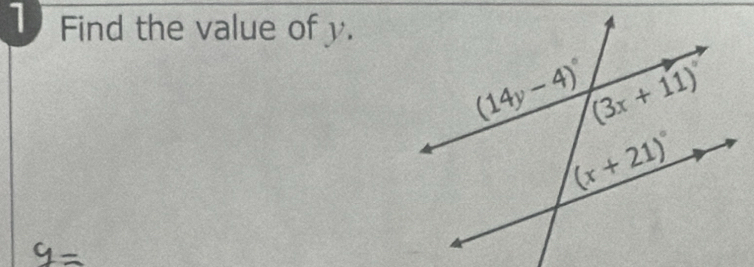 Find the value of y.