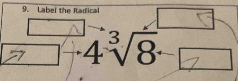 Label the Radical
 1/2  4V8