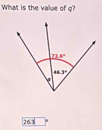 What is the value of q?
263 。