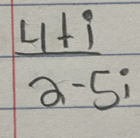  (4+i)/2-5i 