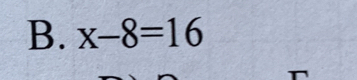 x-8=16