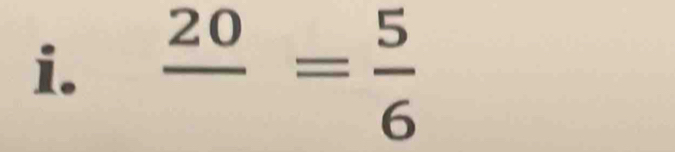 frac 20= 5/6 