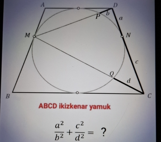 A
D
 a^2/b^2 + c^2/d^2 = ?