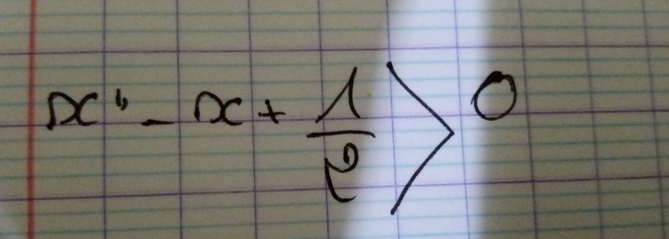 x^6-x+ 1/e >0