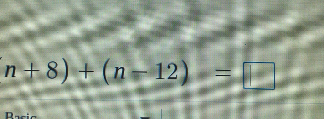 n+8)+(n-12)=□