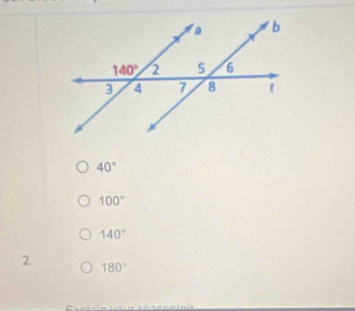 40°
100°
140°
2
180°