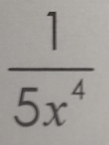  1/5x^4 