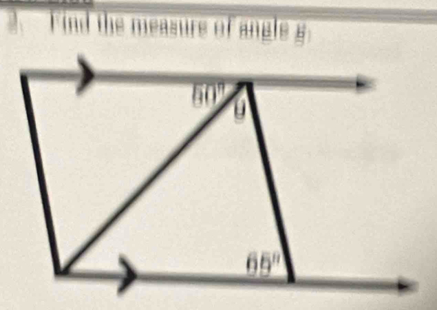 measure of angle g